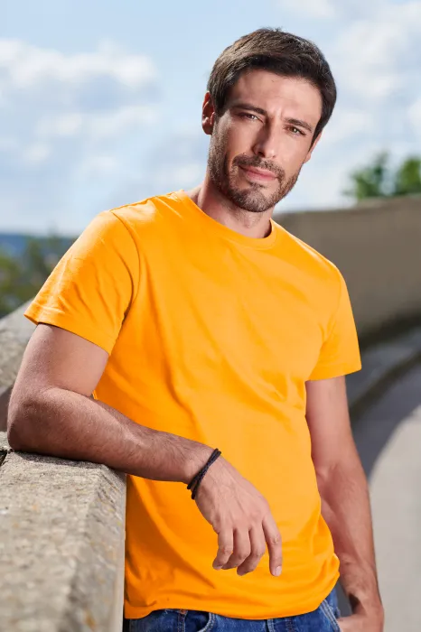 Мъжка семпла тениска, мандарина