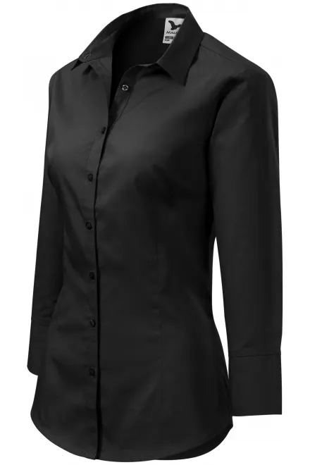 Дамска блуза с дълъг ръкав, черен