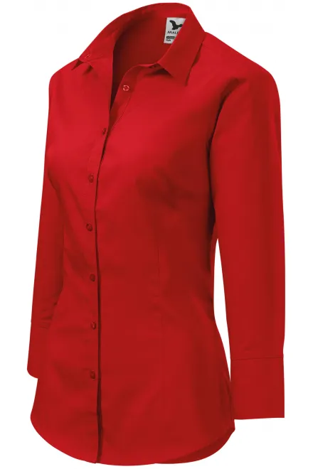 Дамска блуза с дълъг ръкав, червен