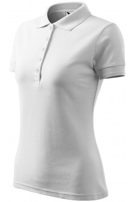 Дамска елегантна поло риза, Бял, поло тениска