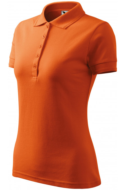 Дамска елегантна поло риза, оранжево, дамски поло тениски