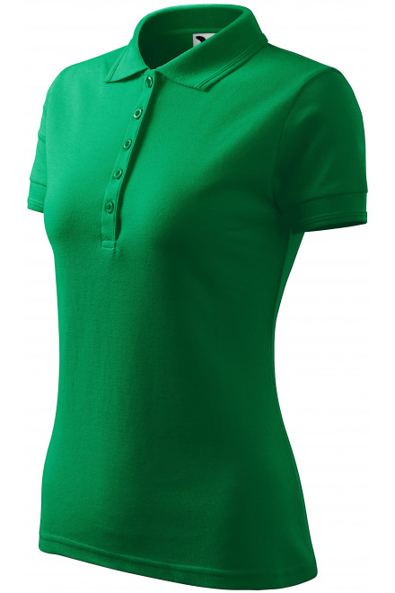 Дамска елегантна поло риза, трева зелено, дамски тениски
