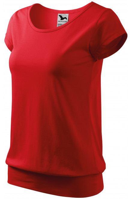 Дамска модерна тениска, червен, дамски тениски