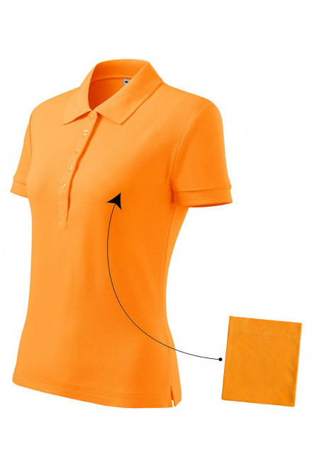 Дамска проста риза поло, мандарина, дамски поло тениски