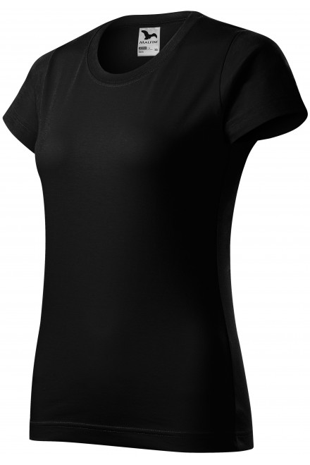 Дамска проста тениска, черен, дамски тениски