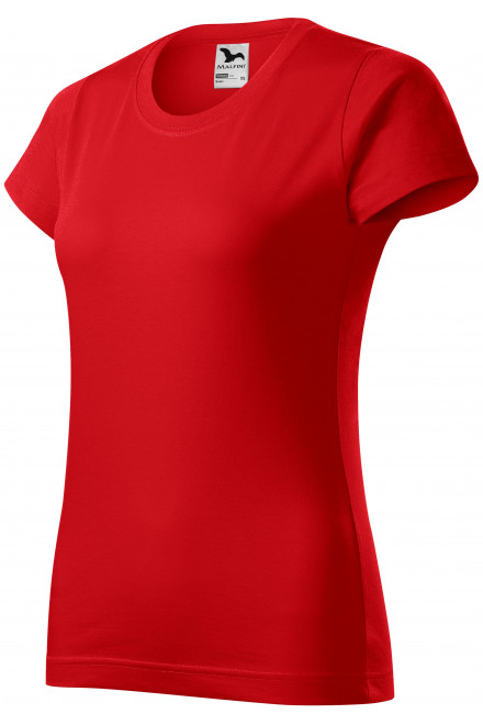 Дамска проста тениска, червен, дамски тениски