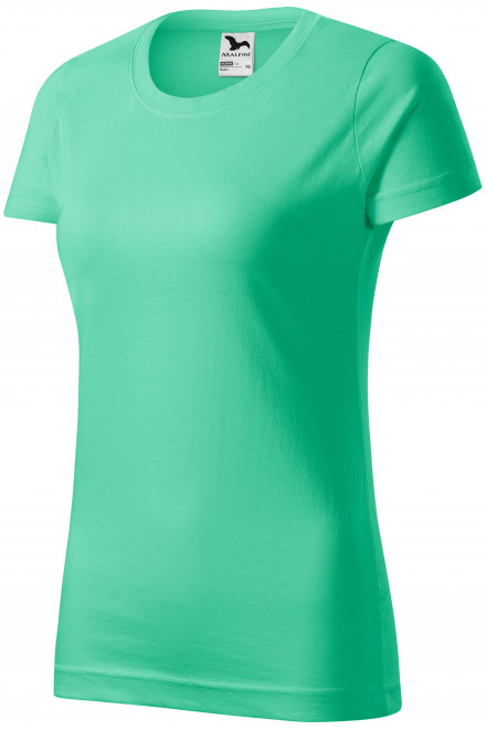 Дамска проста тениска, мента, зелени тениски