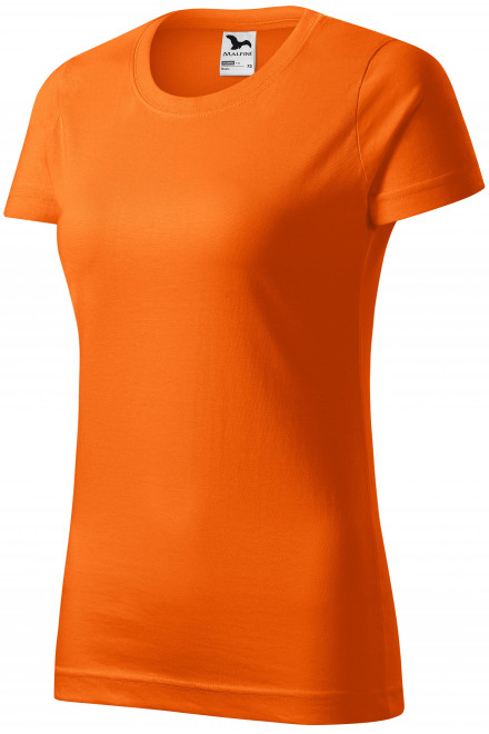 Дамска проста тениска, оранжево, тениски с къс ръкав
