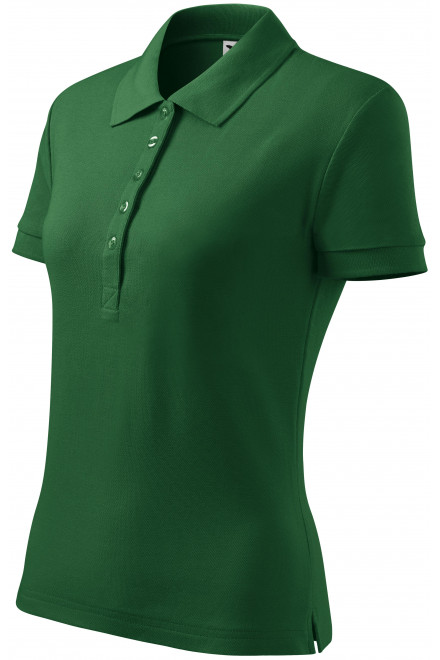 Дамска риза поло, бутилка зелено, обикновени тениски