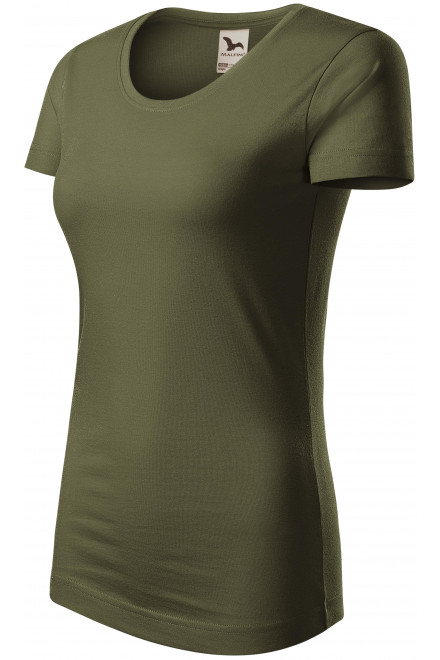 Дамска тениска от органичен памук, военни, тениски с къс ръкав
