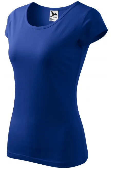 Дамска тениска с много къс ръкав, кралско синьо