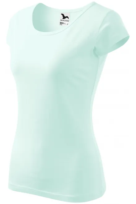 Дамска тениска с много къс ръкав, ледено зелено