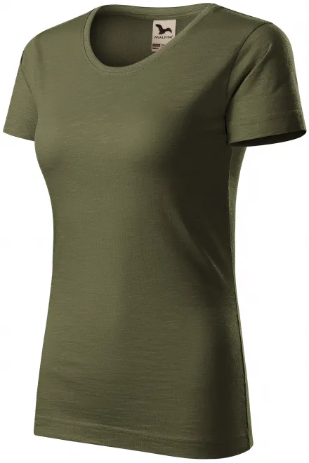 Дамска тениска, текстуриран органичен памук, военни