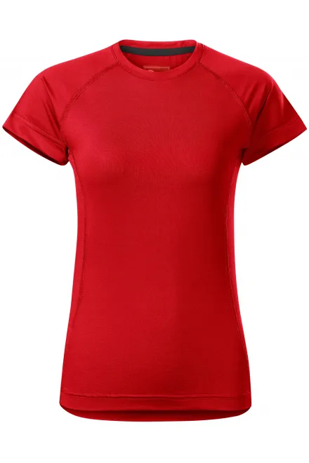 Дамска тениска за спорт - червен, XS