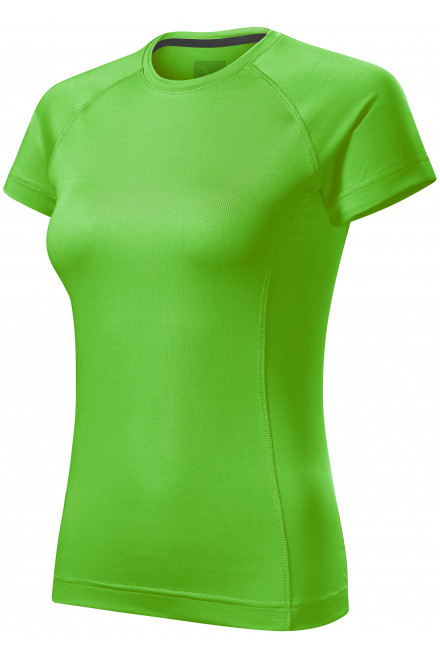 Дамска тениска за спорт, ябълково зелено, дамски тениски