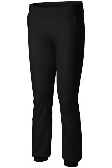 Дамски спортни панталони с джобове, черен, дамски спортен панталон