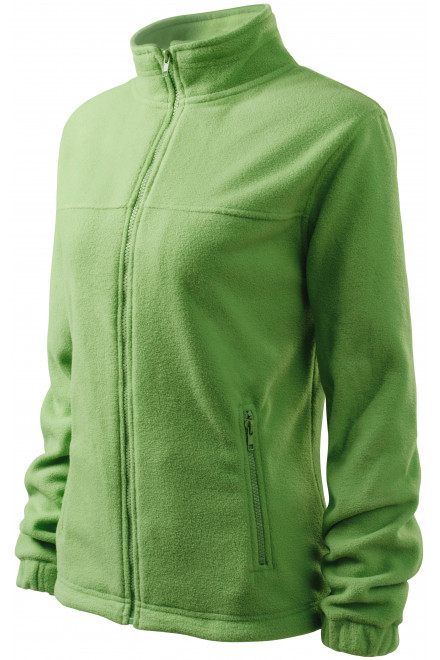 Дамско яке от полар, грахово зелено, дамски якета