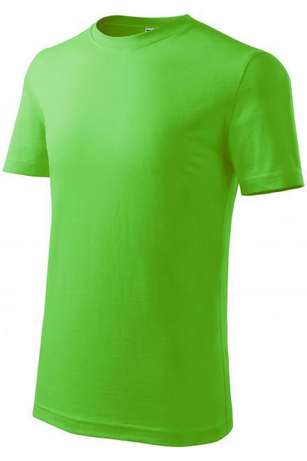 Детска лека тениска, ябълково зелено, обикновени тениски