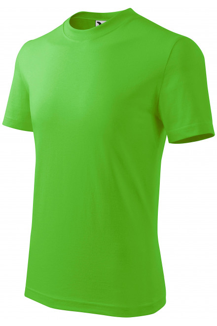 Детска семпла тениска, ябълково зелено, детски тениски
