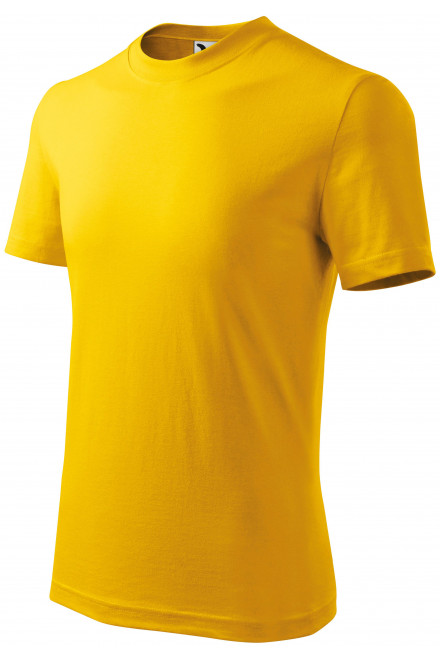 Детска семпла тениска, жълт, детски тениски