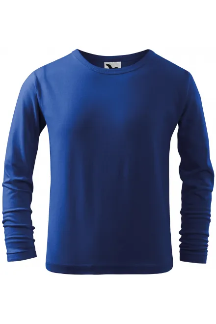 Детска тениска с дълъг ръкав - кралско синьо, 158 см / 12 години