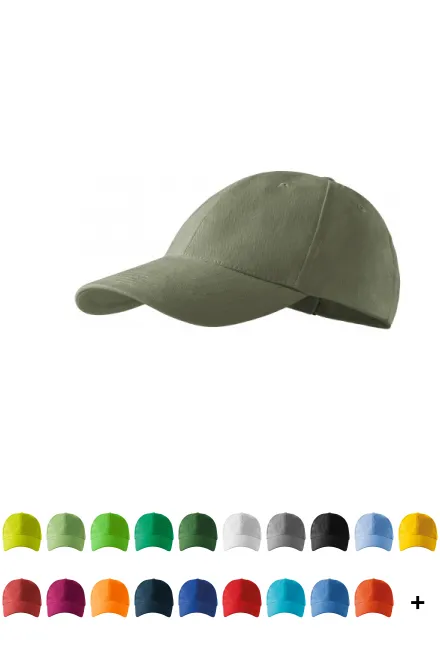 6-панелна бейзболна шапка, каки
