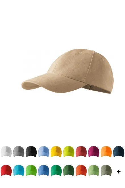 6-панелна бейзболна шапка, пясъчен