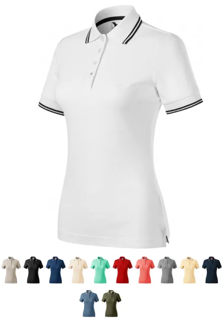 Дамска класическа поло тениска, Бял
