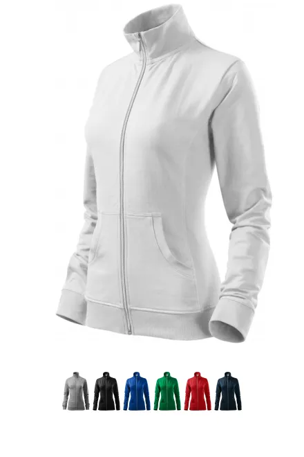 Дамски суичър без качулка, Бял