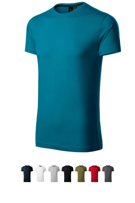 Ексклузивна мъжка тениска, бензин син