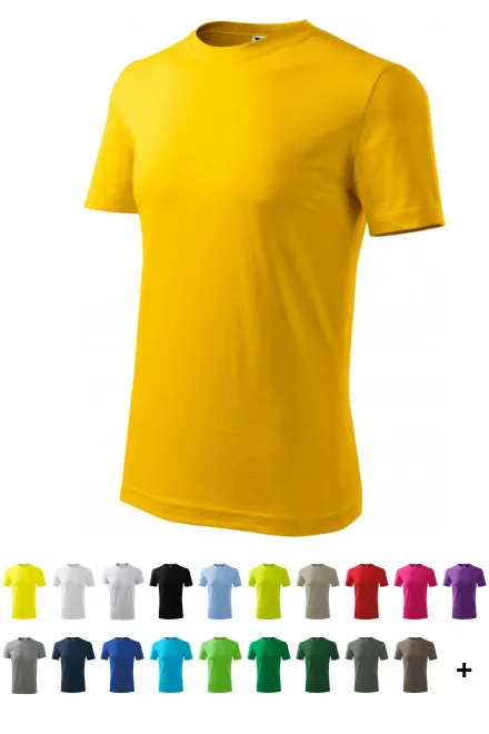 Мъжка класическа тениска, жълт