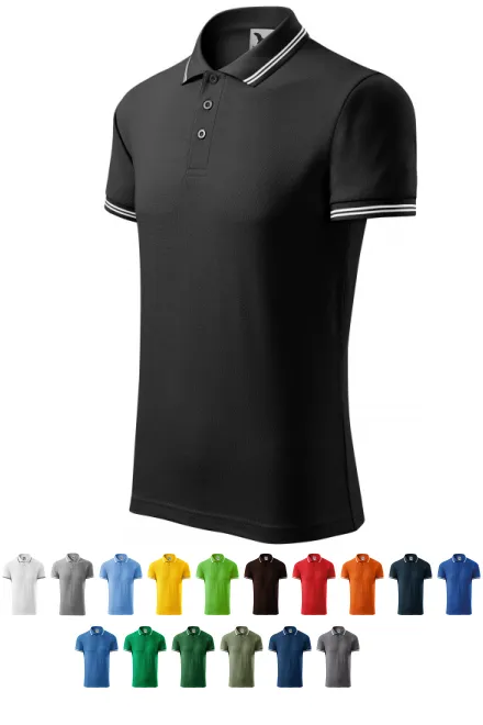 Мъжка контра контра риза, черен