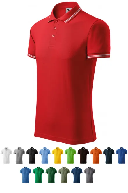 Мъжка контра контра риза, червен