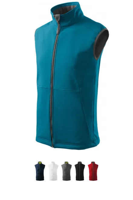 Мъжка жилетка, тъмно тюркоазено