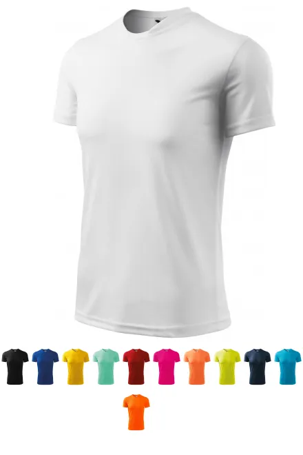 Спортна тениска за деца, Бял