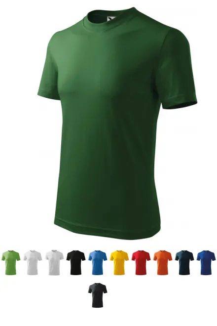 Тежка тениска, бутилка зелено