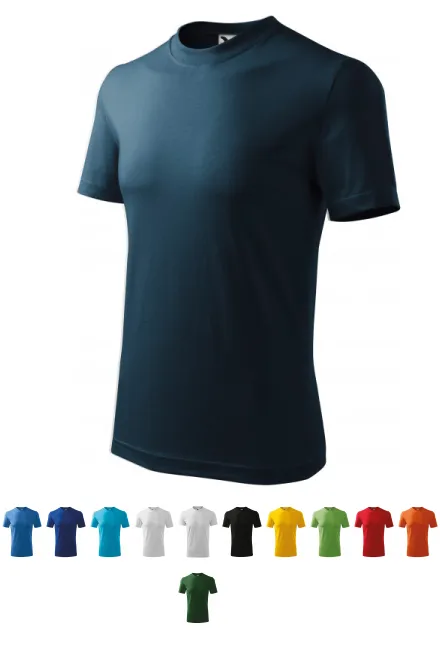 Тежка тениска, тъмно синьо