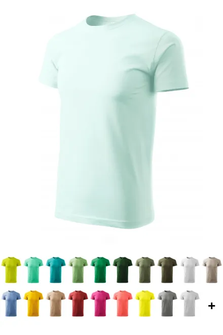 Унисекс тениска с по-голямо тегло, ледено зелено