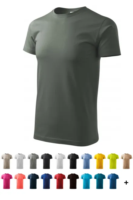 Унисекс тениска с по-голямо тегло, тъмен шисти