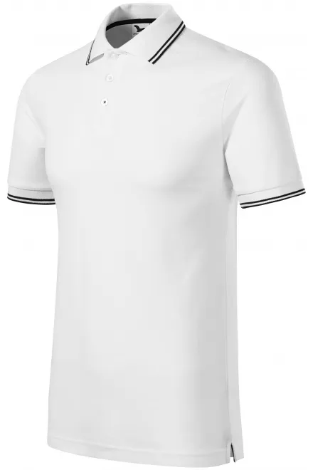 Класическа мъжка поло тениска, Бял