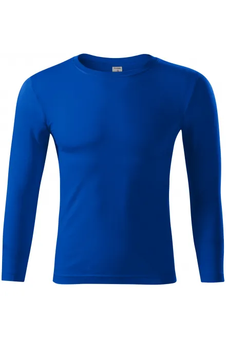 Лека тениска с дълъг ръкав - кралско синьо, XS
