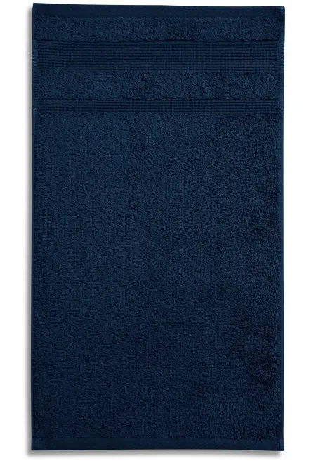 Малка кърпа от органичен памук, тъмно синьо