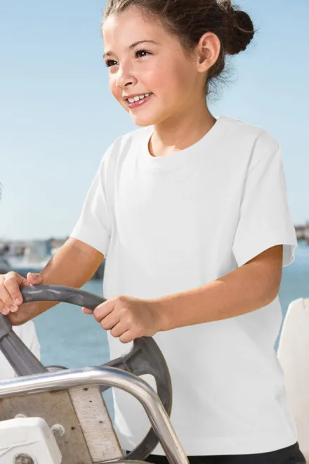 Детска лека тениска, Бял