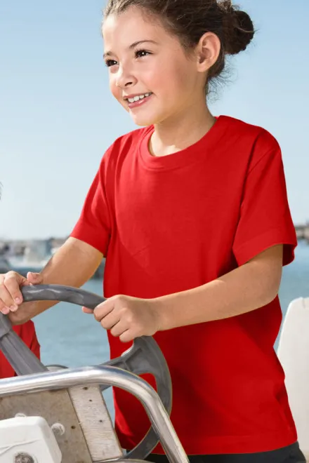 Детска лека тениска, червен