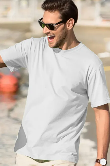 Мъжка класическа тениска, Бял