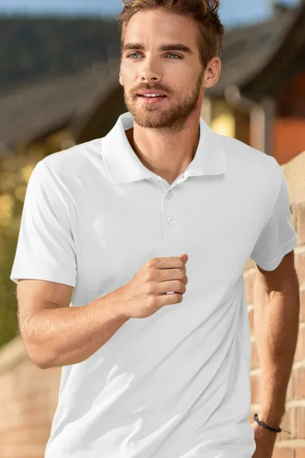 Спортна риза поло, Бял