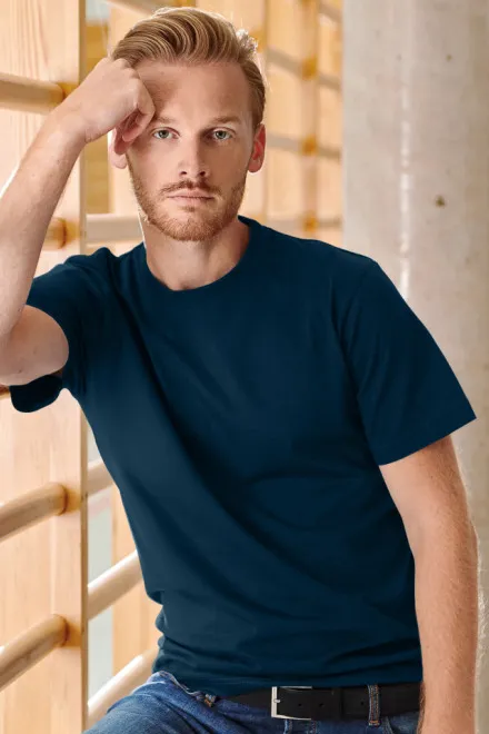 Тежка тениска, тъмно синьо