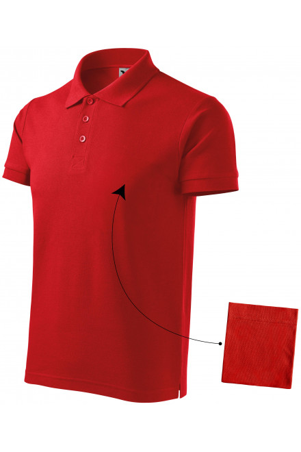 Мъжка елегантна поло риза, червен