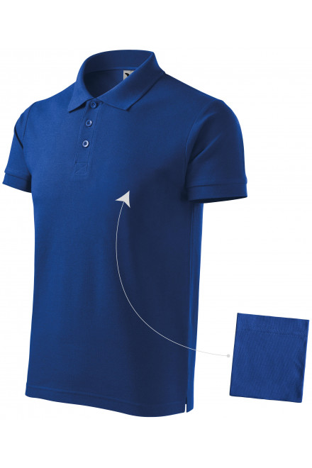 Мъжка елегантна поло риза, кралско синьо, мъжки поло тениски