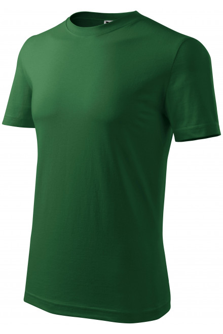Мъжка класическа тениска, бутилка зелено, мъжки тениски